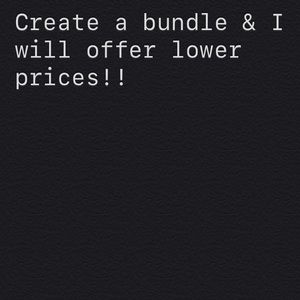 Create a bundle now to save!!